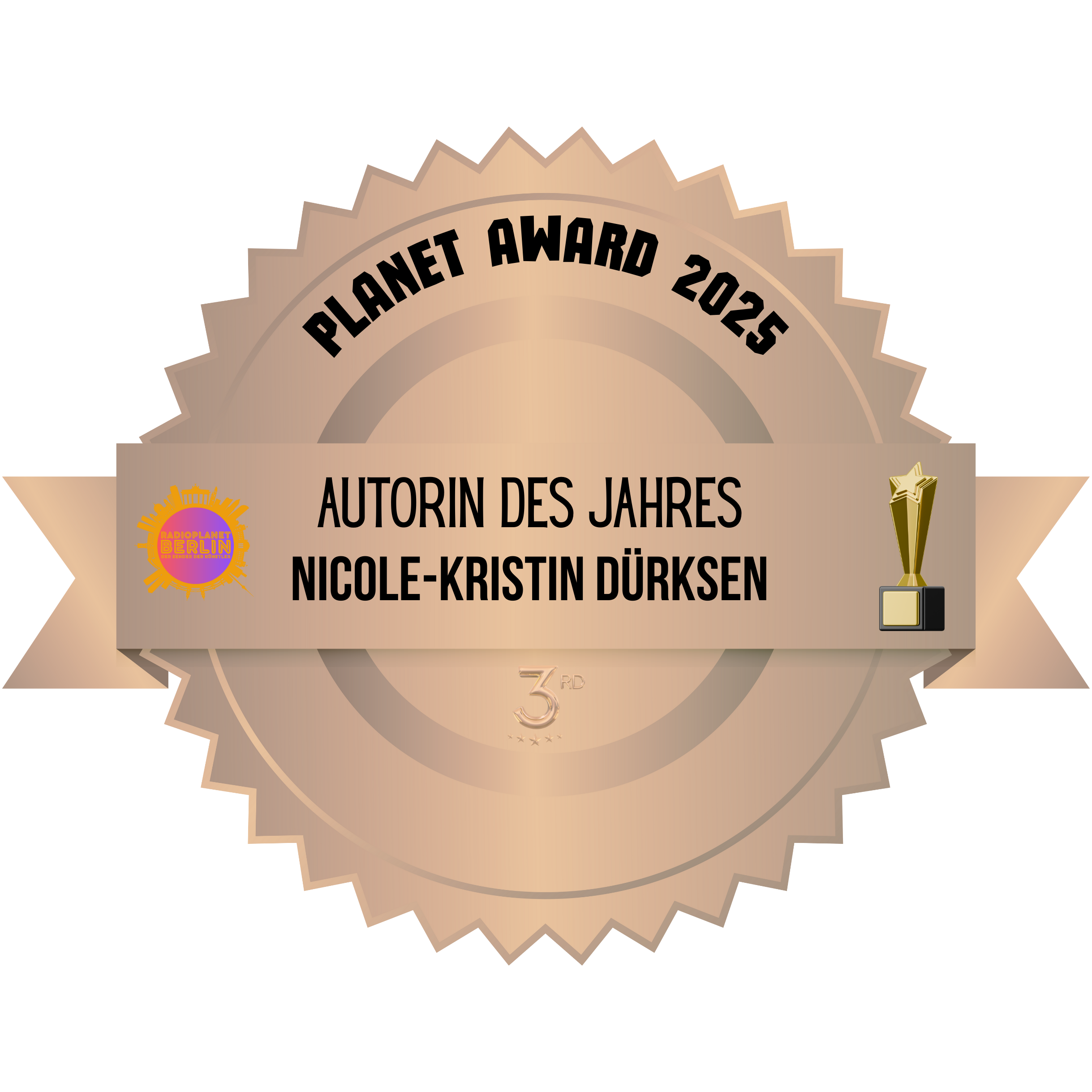 Planet Award 2025 – Autorin des Jahres, 3. Platz